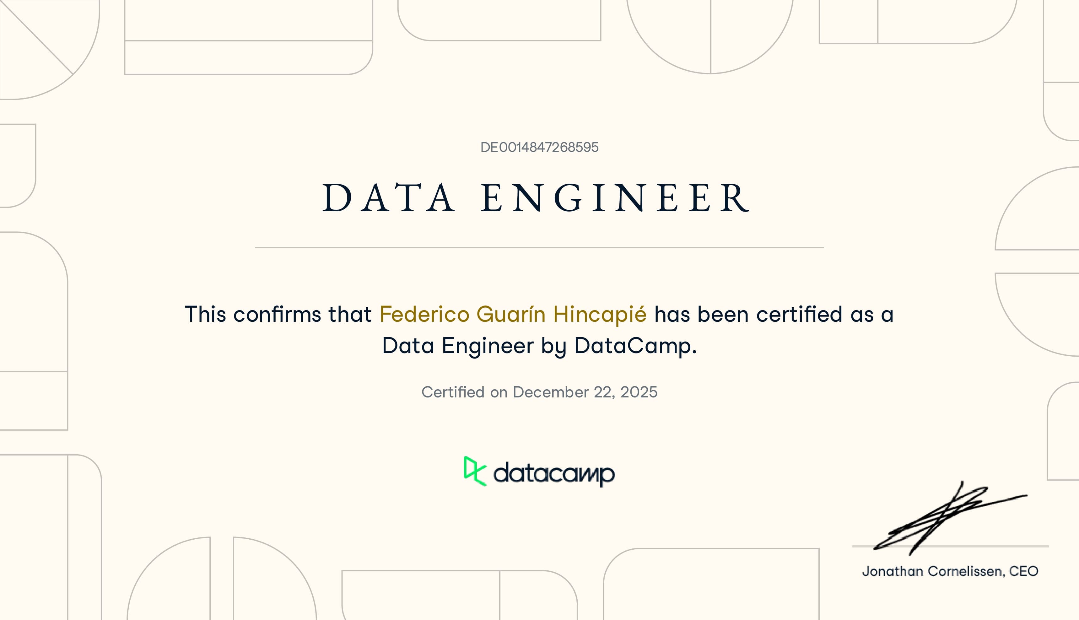 DataCamp Data Engineer