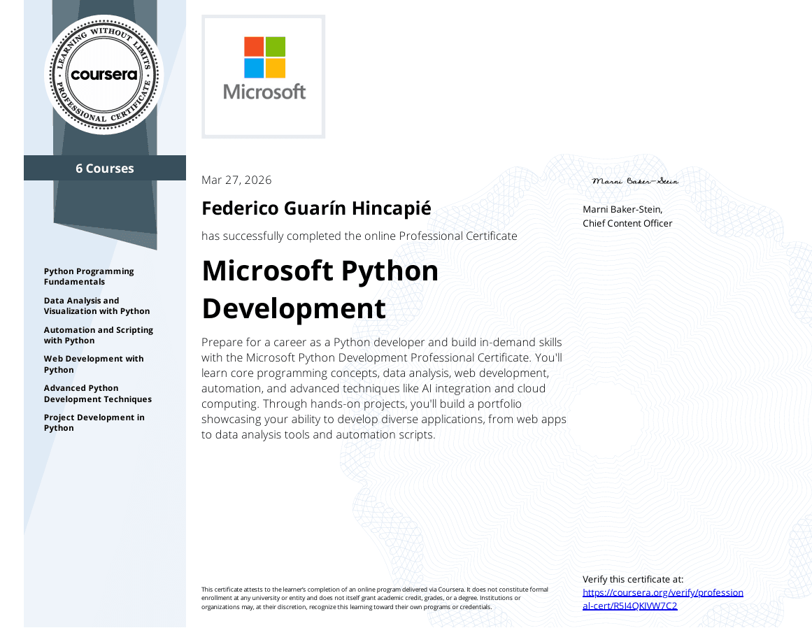 Microsoft Python Development
